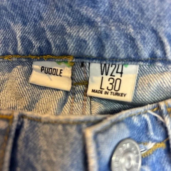 BDG‎ Blue Flare Jeans with Dark Patches - Picture 10 of 11